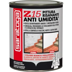 Saratoga pittura lavabile Z 15 bianco 750 ml