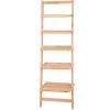 Scaffale a muro in legno di abete 5 ripiani 42x26x132 cm