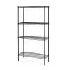 Scaffale filo acciaio 4 ripiani 35,2x90,7x137,2 cm 110 kg/ripiano