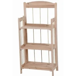Scaffale in legno di abete 3 ripiani 44x23x92 cm
