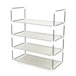 Scaffale scarpiera I Love My Shoes 4 ripiani grigio 58,5x29x70,5 cm