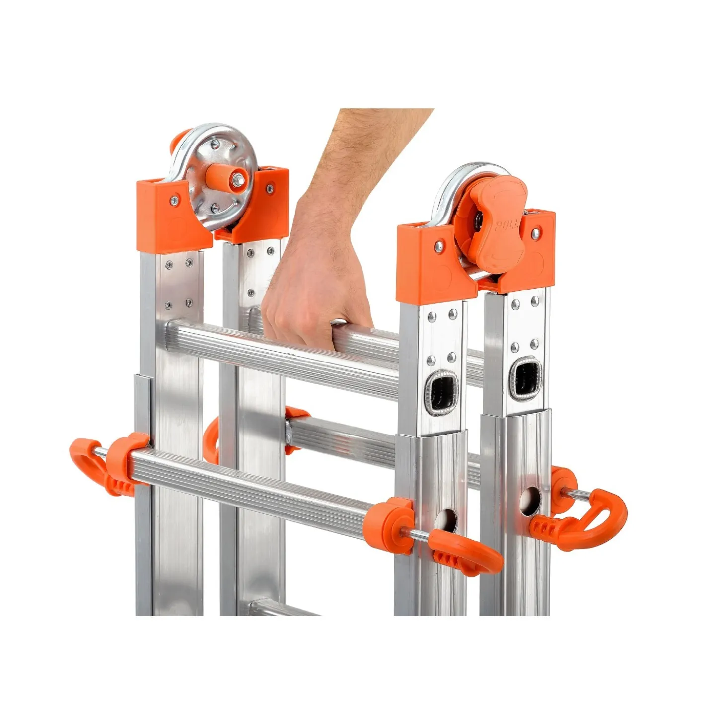 Scala telescopica in alluminio Peppina ALU 5+5 gradini P max 100 kg