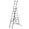 Scala trasformabile con regolazione a pedale alluminio 3x8 gradini P max 150 kg