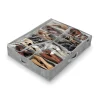 Scarpiera 12 scomparti Stone Domopak Living 76x60x15 cm grigio