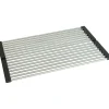Scolapiatti avvolgibile Idrostile 470x12 mm acciaio spazzolato