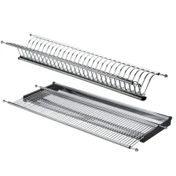 Scolapiatti in acciaio inox per pensili da 60 cm