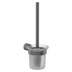 Scopino bagno a parete 11,2x33,2 cm titanio