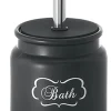 Scopino bagno Chantal H 46,5 cm nero opaco