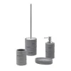 Scopino bagno Helen in resina grigio