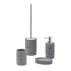 Scopino bagno Helen in resina grigio