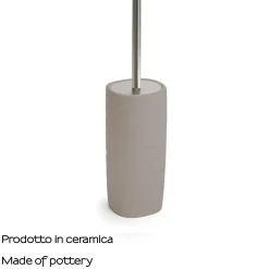 Scopino bagno Kelly in ceramica tortora chiaro