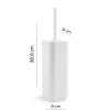 Scopino bagno Seventy in resine termoplastiche bianco matt