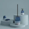 Scopino bagno Shjla in ceramica blu