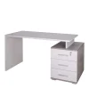 Scrivania in kit 3 cassetti Sarmog 154x55x76 cm bianco fiammato