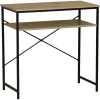 Scrivania in pannello truciolare con 2 ripiani 77x40x75 cm