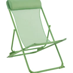 Sdraio con schienale regolabile verde