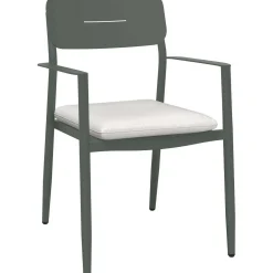 Sedia da giardino Claremont in acciaio grigio