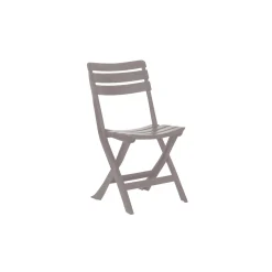 Sedia da giardino pieghevole Pinta in plastica cappuccino