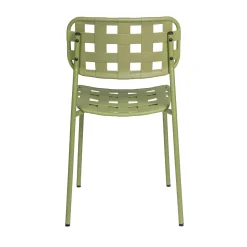 Sedia da giardino senza cuscino Clover in polipropilene verde turtle