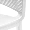 Sedia da giardino senza cuscino con braccioli Elisa bianco
