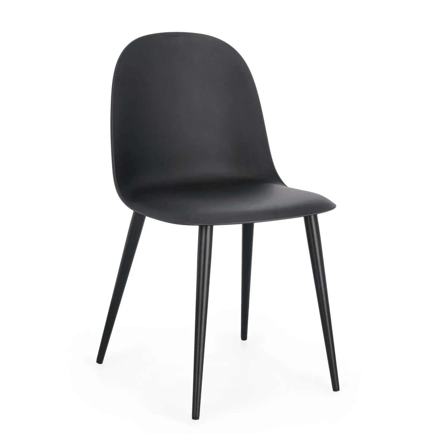 Sedia Ella nero 45x51x80 cm