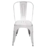 Sedia in ferro New Bristol bianco antico