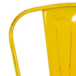 Sedia in ferro New bristol giallo antico