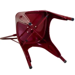Sedia in ferro New bristol rosso antico