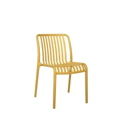Sedia in polipropilene 55x41x77cm ocra