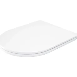 Sedile per WC sottile chiusura morbida 366x448 mm bianco