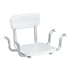 Sedile vasca con schienale 20x30x37 cm bianco