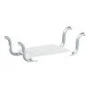 Sedile vasca con supporti laterali 20x30x37 cm bianco