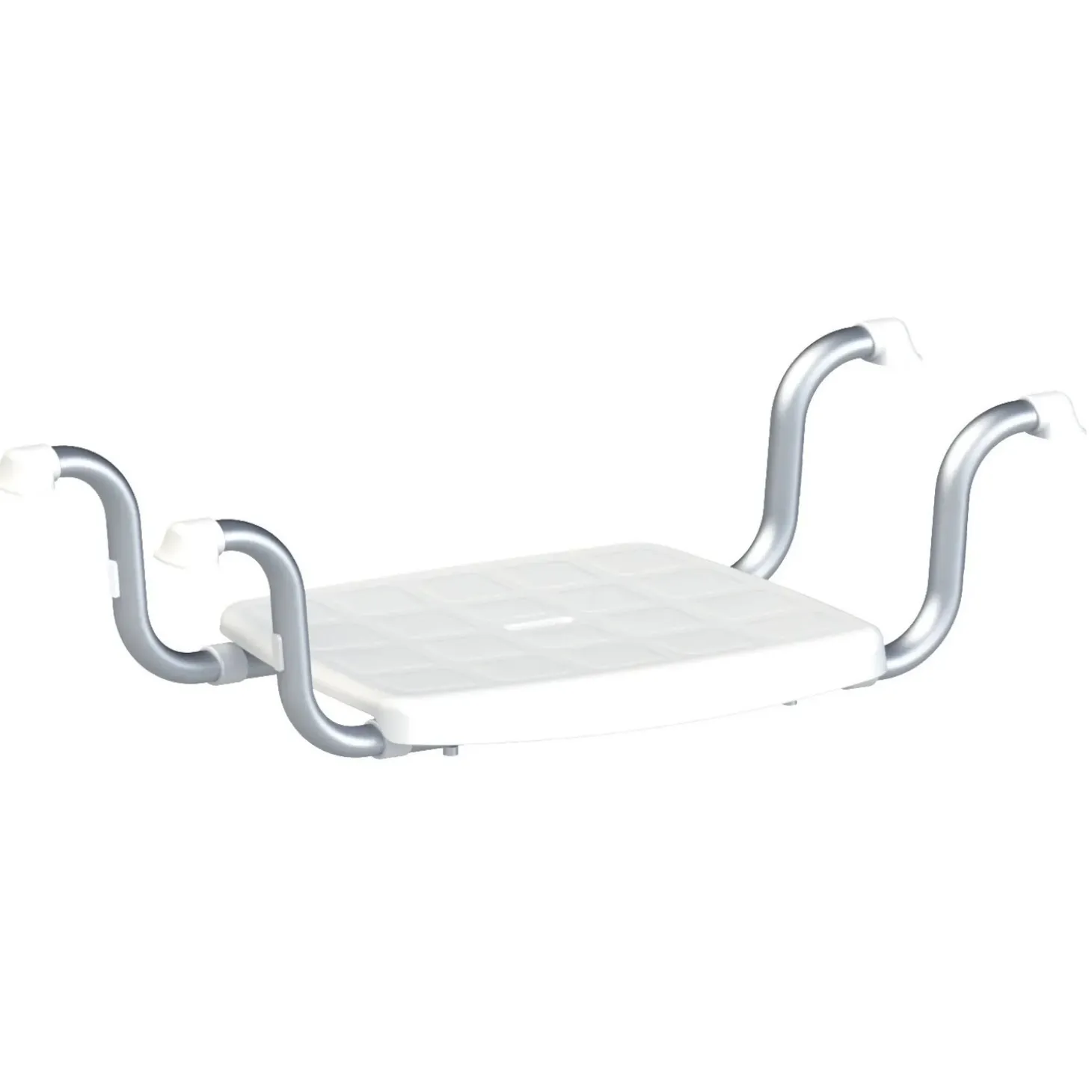 Sedile vasca con supporti laterali 20x30x37 cm bianco