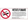 Segnale di divieto "Vietato fumare" 31 x 14 cm