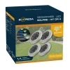 Segnapassi solare LED 115x20 cm 4 pz