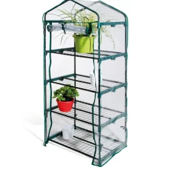Serra a 4 ripiani con telo in PVC 69 cm x 49 cm x 157 cm