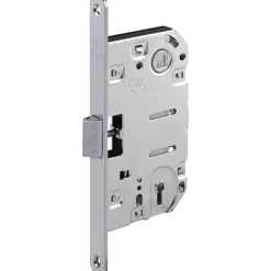 Serratura patent mediana interasse 18 con bordo tondo E50 cromo sat