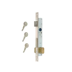 Serratura verticale da infilare per porte metalliche entrata 20 mm