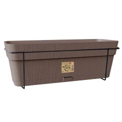 Set balcone Ethica in plastica tortora 50 cm
