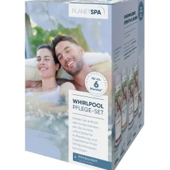 Set base cura spa cloro Planet Spa con strisce test e dosatore