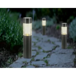 Set da 3 picchetti solari LED Serroni 42,5 cm x Ø 6 cm