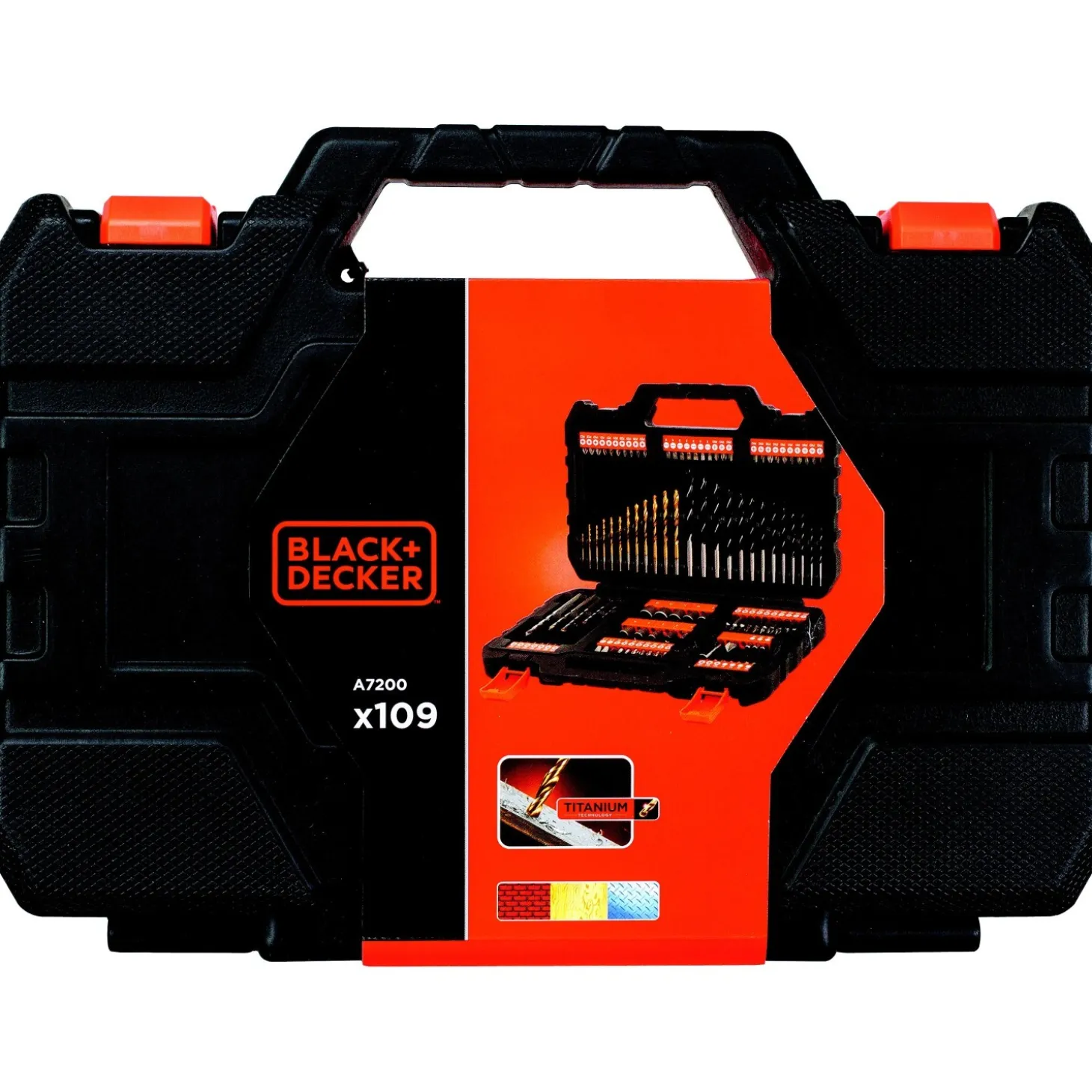 Set per forare ed avvitare Black+Decker 109 pz