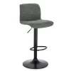 Sgabello bar Rafael nero-verde scuro