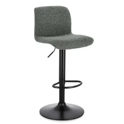 Sgabello bar Rafael nero-verde scuro