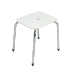 Sgabello con seduta Ada in PA+ABS bianco