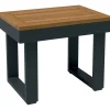 Sgabello da giardino Lipson in legno 50x35x40 cm