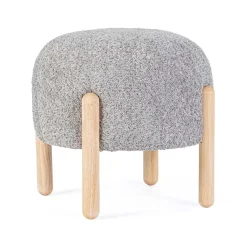 Sgabello Dayla grigio chiaro