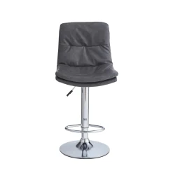 Sgabello estensibile Paco 45x36x60/80 cm Grigio 4 pz