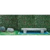 Siepe artificiale acero con traliccio estensibile H 1 m x L 2 m verde
