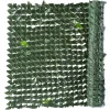 Siepe artificiale extra a foglie lauro in polietilene H 1,5 m x L 3 m verde